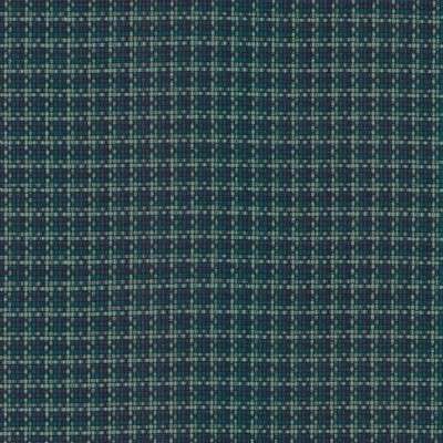 Kasmir Julian Baltic Blue in 1458 Blue Polyester
 Fire Rated Fabric Small Check  Check  High Performance CA 117  NFPA 260   Fabric